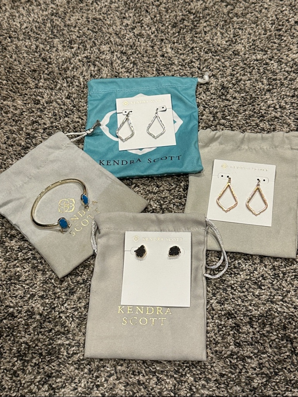 Kendra Scott Gold-Tone Jewelry Set with Blue and Black Accents